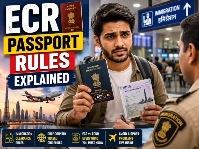 ECR Passport Explained: Countries, Immigration Rules & Visa Tips for Indians