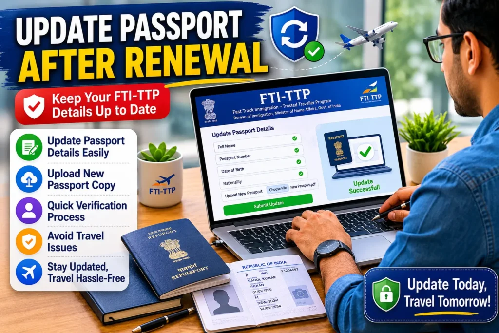 Update New Passport Details After Renewal FTI TTP