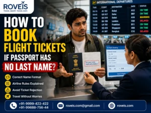 How to Book Flight Tickets if Passport Has No Last Name - Roveis.com