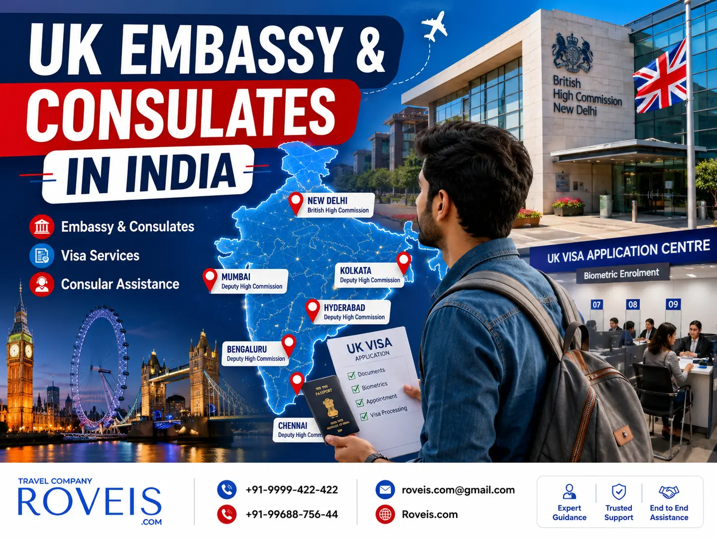 UK Embassy and UK Consulates in India: Addresses, Timings, Emergency Help & FAQs - Rovies.com