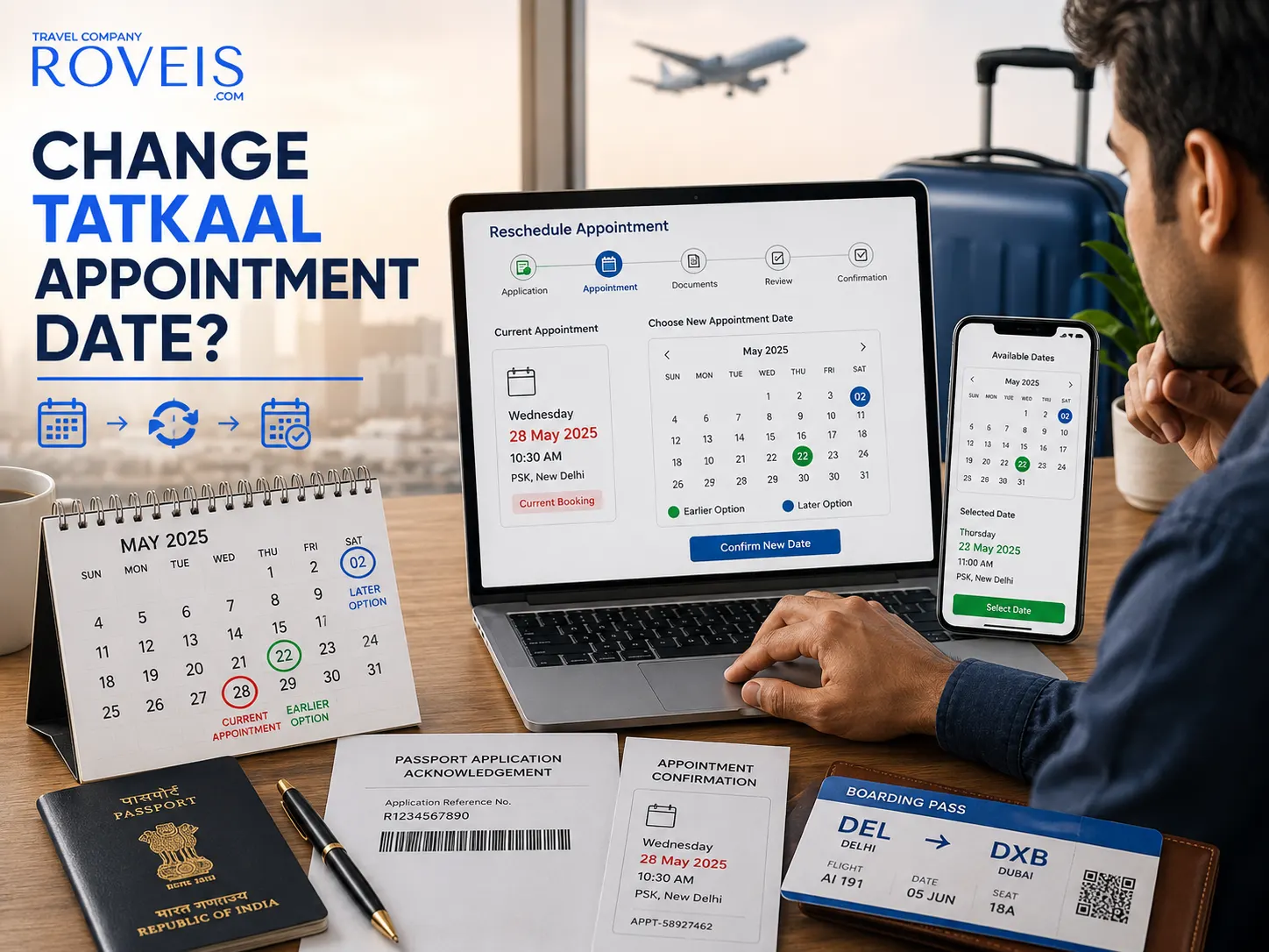 Can I Change Tatkaal Passport Appointment Date? - Roveis.com